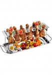 GEFU Servierplatte &raquo;H&auml;hnchenkeulen-Halter&laquo; (H&auml;hnchenkeulen-Halter) BBQ