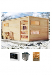 KONIFERA Pirties namelis &raquo;Hagen&laquo; rinkinys Ofen 9 KW externe Strg easy