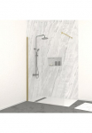 Marwell Walk-in-Dusche &raquo;Spezia&laquo; su hochwertigen Aluminiumrahmen in geb&uuml;rsteter Goldoptik
