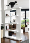 SalesFever Lentyna &raquo;Levanto Lentyna su Stil&laquo; Ultramoderner Raumteiler-Regal: Hochglanz-Optik su 4 lentyna