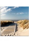 Artland Stiklinis paveikslas &raquo;Nordseestrand ant Langeoog - Steg&laquo; Strand 1 Stk. dalys in padėties dydžiai