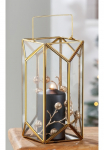 GILDE Žvakidė &raquo;Kerzenhalter Cozy Laterne&laquo; 1-flammig i&scaron; metalas ir I&scaron; stiklo auk&scaron;tis ca. 29 cm