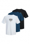 Jack & Jones Palaidinė apvalia i&scaron;kirpte &raquo;JCOCONDOR Mar&scaron;kinėliai SS CREW NECK 3PK MP&laquo; Rinkinys 3 Stk.