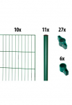 GARDEN 'N' MORE Tvora &raquo;mit Rundpfosten&laquo; 10 Elemente dėl 20 m LxH: 200 x 103 cm su 11 Turėklo stulpas