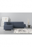 DOMO collection Kampinė sofa &raquo;Anzio in kubischer Formensprache Plok&scaron;čias porankiais L-Form&laquo; patogi su miegojimo funkcija ir spyruoklės dėl auk&scaron;tis Sitzkomfort