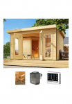 KONIFERA Pirties namelis &raquo;Maiko 3 rinkinys A&laquo; Ofen 9 kW Bio externe Strg easy