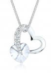 Elli Grandinėlė-kolje &raquo;Herz pakabukas 925 Silber su kristalai von Swarovski&reg;&laquo;