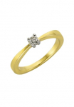 Diamonds by Ellen K. Žiedas &raquo;375/- Gold Brillant 010ct.&laquo;