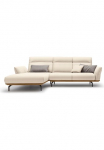 Creation BY ROLF BENZ Kampinė sofa &raquo;CR.460&laquo; Sockel in Nussbaum Winkelf&uuml;&szlig;e in Umbragrau plotis 298 cm
