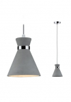 Paulmann Pakabinamas &scaron;viestuvas &raquo;Verve IP44 max. 20W Grau/Chrom 230V Beton/Metall&laquo; E27 1 Stk. E27