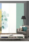 HOME WOHNIDEEN Panelinės užuolaidos &raquo;BONITA 3vnt. rinkinys&laquo; Lubinis užuolaidų bėgelis 3 Stk. dalys užuolaida Digidruck 3vnt. rinkinys BONITA