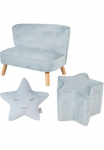 roba&reg; Žaislinis baldų komplektas &raquo;Lil Sofa&laquo; rinkinys 3 Stk. dalys kurį sudaro i&scaron; Vaiki&scaron;ka sofa Vaiki&scaron;ka kėdutė ir dekoratyvinė pagalvėlė in Sternform