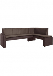 exxpo - sofa fashion Kampinis suolas &raquo;Cortado elegant ir modern su auk&scaron;tas Sitzkomfort&laquo; auk&scaron;tis Bodenfreiheit gražus Detailverarbeitung patogi Lederbezug