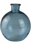 AM Design Ant Design Dekoratyvinė vaza &raquo;Blau-gl&auml;nzende Glasvase&laquo; wertet jedes Blumenarrangement ant