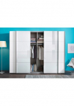 rauch Spinta su stumdomomis durimis &raquo;Kleiderschrank spinta Kabykla skalbinių spinta Ankleide SYNCRONO&laquo; Mittelt&uuml;ren &ouml;ffnen parallel plotis 271/316/361 cm auk&scaron;tis 211/230 cm Mittelt&uuml;ren su praktischer Synchron-&Ouml;ffnung pagamintas in GERMANY
