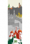 Architects Paper Fototapetas &raquo;Moskau&laquo; Grafik Tapetai Stadt Moskau fototapetas Panel 100m x 280m
