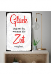 queence Metalinis paveikslas &raquo;Zeit&laquo; Dekoracija | Schriftz&uuml;ge | Spr&uuml;che | Spr&uuml;che & Texte 1 Stk. dalys Stahlschilder