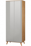 OTTO home Drabužių spinta &raquo;Lund Schlafzimmerschrank Bestseller im skandinavischem Design&laquo; prie&scaron;kambario spinta su Premium Innenausstattung plotis 80 cm blizgus pavir&scaron;ius