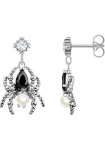 THOMAS SABO Pora auskarai &raquo;Spider Romance Spinnen-Design&laquo; su Zirkonia (synth.) - su S&uuml;&szlig;wasserzuchtperle