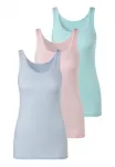 Petite fleur by Lascana Mar&scaron;kiniai (3er-Pack) i&scaron; grynos medvilnė Mar&scaron;kinėliai be rankovių mar&scaron;kiniai