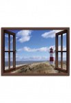 Artland Paveikslas ant drobės &raquo;Fensterblick - &scaron;vyturys Sylt&laquo; Fensterblick 1 Stk. dalys ant Holzrahmen gespannt