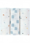 L&Auml;SSIG Stoffwindeln &raquo;Mullwindeln M Happy Fruits blue&laquo; GOTS pagamintas with organic materials zertifiziert durch BCS 27262
