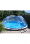 KWAD Poolverdeck &raquo;Cabrio Dome dėl runde Baseino su siauras Handlauf&laquo; in padėties dydžiai