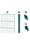GARDEN 'N' MORE Tvora &raquo;mit Rundpfosten&laquo; 5 Elemente dėl 10 m LxH: 200 x 75 cm su 6 Turėklo stulpas