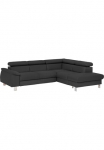 COTTA Kampinė sofa &raquo;Komaris L-Form B: 249 cm&laquo; su Kopfteilverstellung pasirinktinai miegojimo funkcija Dėžutė patalynei & lemputė