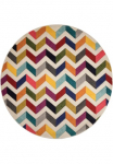 FLAIR RUGS Kilimas &raquo;Bolero&laquo; ovali 10 mm auk&scaron;tis fu&szlig;bodenheizungsgeeignet geometrisches ra&scaron;tas gemustert Zickzack