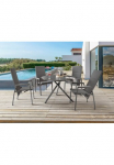 Destiny Garten-Essgruppe &raquo;COSTA BARLETTA&laquo; 5 Stk. dalys 4 kėdė su atlo&scaron;u Textilene 1 stalas &Oslash; 110x77 cm