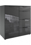 Wimex Komoda &raquo;Level 36C by fresh to go&laquo; su Glaselementen ant der priekis soft-close Funktion 81cm plotis