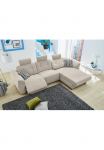 Jockenh&ouml;fer Gruppe Kampinė sofa &raquo;Savona L-Form B: 299 cm&laquo; su elektr. poilsio funkcija USB laikmena 2 Pagalvėlė sėdėjimui & 3 Atrama galvai