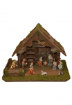 Alfred Kolbe Krippe &raquo;Krippenstall&laquo; su 9 cm Poly-Figuren 11tlg.