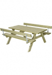 PLUS Garten-Essgruppe &raquo;Kombim&ouml;bel&laquo; 1 Stk. dalys 177x155x71/45 cm m/Klappsitzen - 2 R&uuml;ckenlehnen