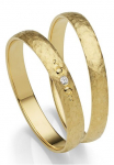 Firetti Vestuvinis žiedas &raquo;Schmuck Dovanų Gold 375 Hochzeit Ehering "LIEBE"&laquo; pagamintas in Germany patogi su arba be Brillant