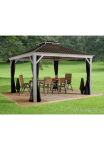 Sojag Pavėsinė &raquo;Gazebo Messina&laquo; BxT: 363x483 cm su Moskitonetzen