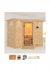Karibu Pirtis &raquo;Sanna 2&laquo; rinkinys Ofen 9 kW Bio externe Strg easy