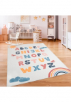 Paco Home Vaiki&scaron;kas kilimas &raquo;Eliz 394&laquo; rechteckig 12 mm auk&scaron;tis Trumpo plauko kilimas Vaiki&scaron;kas kilimas Motiv Alphabet & Regenbogen