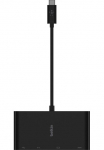 Belkin Video-Adapter &raquo;USB-C-Multimedia-Adapter&laquo; USB-C zu HDMI | RJ-45 (Ethernet) | USB laikmena 3.0 Typ A | VGA 15 cm