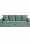 CosmoLiving by Cosmopolitan Trivietė sofa &raquo;Highland&laquo; pflegeleichter Veloursbezug Kėdė ir R&uuml;cken gepolstert Sitzh&ouml;he 46cm