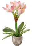 Creativ green Winterliche Dirbtinis augalas &raquo;Weihnachtsdeko&laquo; Blumenpracht su Farnzweigen im cementinis puodas