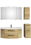 Saphir Vonios kambario baldų komplektas &raquo;Serie 4010 4 vienetai Keramik-Waschtisch su LED-Spiegelschrank&laquo; rinkinys