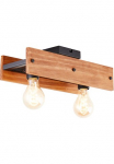 Brilliant Lubinis &scaron;viestuvas &raquo;Calandra&laquo; E27 1 Stk. E27 Metall/Holz schwarz/holz