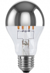 SEGULA LED lemputės &raquo;Vintage Line&laquo; E27 1 Stk. Warmwei&szlig; dimmbar Gl&uuml;hlampe A67 Spiegelkopf silber E27