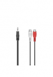 Hama Garso adapteris &raquo;Audio-Adapter 2x Cinch-Kupplung - 35-mm-Klinken-Stecker&laquo; 35-mm-Klinke zu Cinch 10 cm