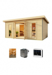 KONIFERA Pirties namelis &raquo;Maiko 4 rinkinys A&laquo; Ofen 9 kW Bio externe Strg easy