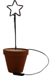 AM Design Ant Design LED Žvaigždė 4 Stk. Warmwei&szlig; Weihnachtsstern i&scaron; Draht 4vnt. rinkinys auk&scaron;tis ca. 25 cm Weihnachtsdeko