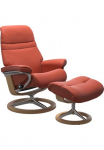 Stressless&reg; Atpalaiduojanti kėdė &raquo;Sunrise&laquo; Atpalaiduojanti kėdė su Kojų kėdutė su Signature Base Gr&ouml;&szlig;e M karkasas Eiche