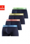 AUTHENTIC LE JOGGER AUTHENTIC LE Kelnės Kelnaitės &scaron;ortukai &raquo;Boxershorts dėl Herren&laquo; Rinkinys 4er-Pack 4 Stk. angenehm mink&scaron;ta Neon-B&uuml;ndchen